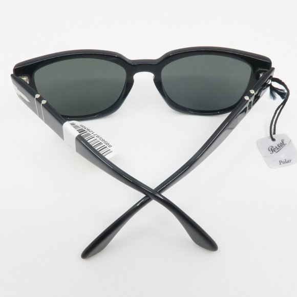 Persol PO3231-S 95/58 New Black/Green Polarized Unisex Sunglasses 54mm with case - Picture 5 of 5